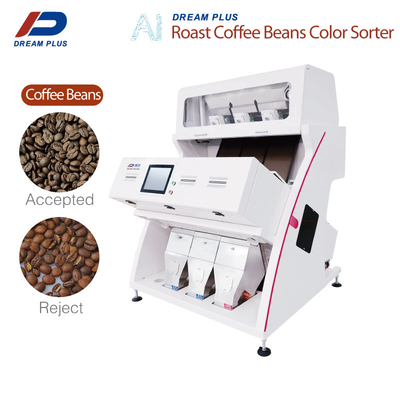 Bean Color Sorter Machine 3 transportiert CCD 192 kanalisiert einfache Operation auf einer Rutschbahn