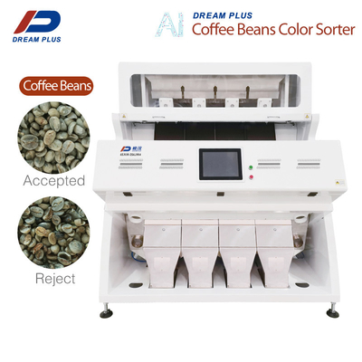 CCD-RGB-Kamera Kaffeebohnen-Sortiermaschine 4 Rutschen