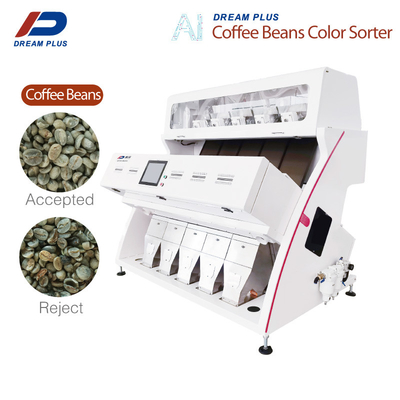 Industrielle Kaffeebohnen-Farbmaschine mit 5 Rutschen und einfacher Installation der RGB-Kamera