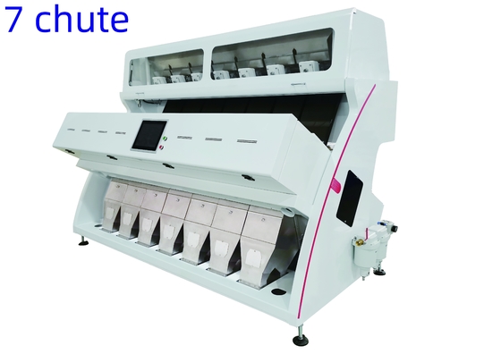Sojabohnen-Kaffeebohnen-Farbsortiermaschine 7 Schleifer 448 Kanäle