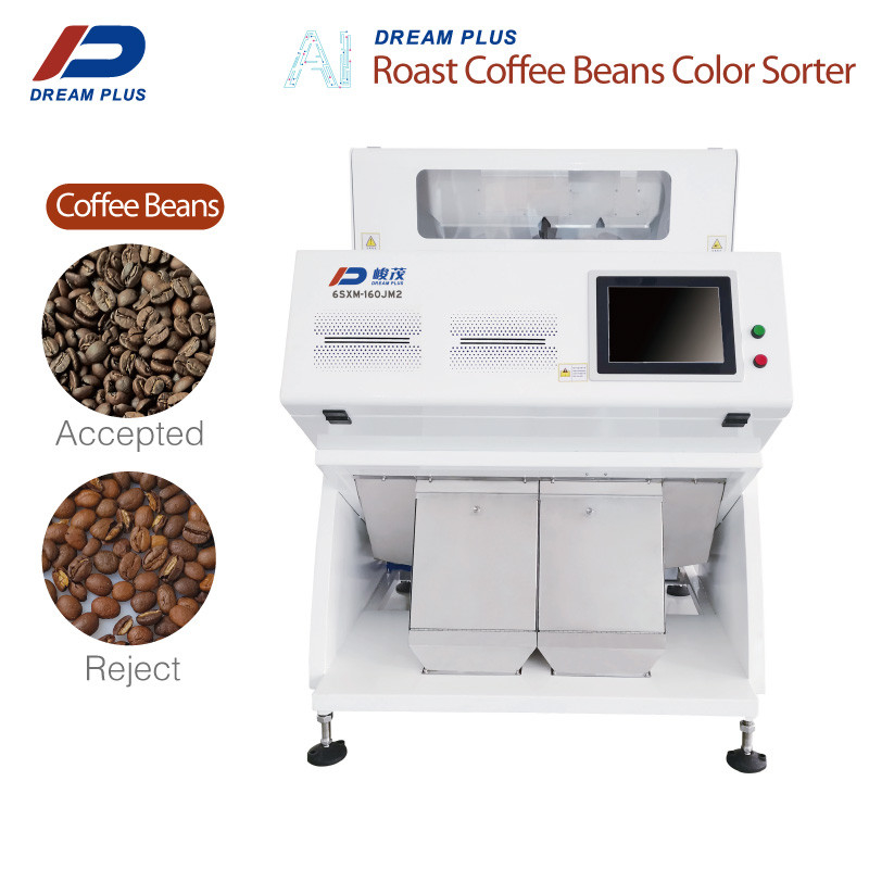 Der industrielle 2 Rutschkaffee Bean Color Sorter RGB 160 lenkt