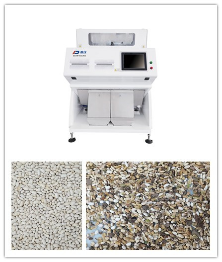 RGB-CCD-Landwirtschafts-Weißbohnen-Farbsortierer-Maschine 2 Rutschen