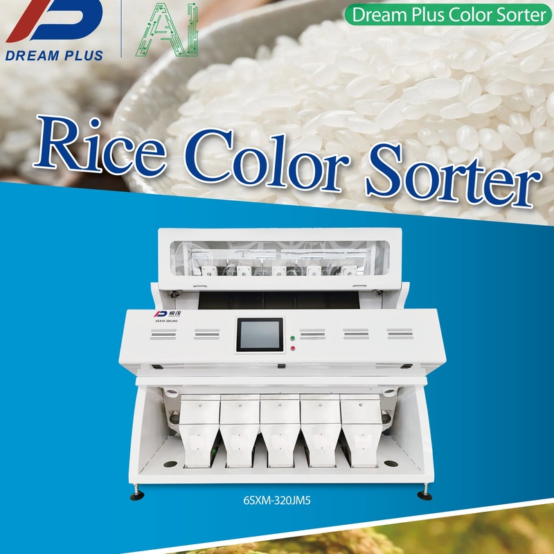 CCD-RGB-Kamera Reisfarb-Sortierer Optisches Getreidesamenfarb-Sortierer Kaffeefarb-Sortiermaschine